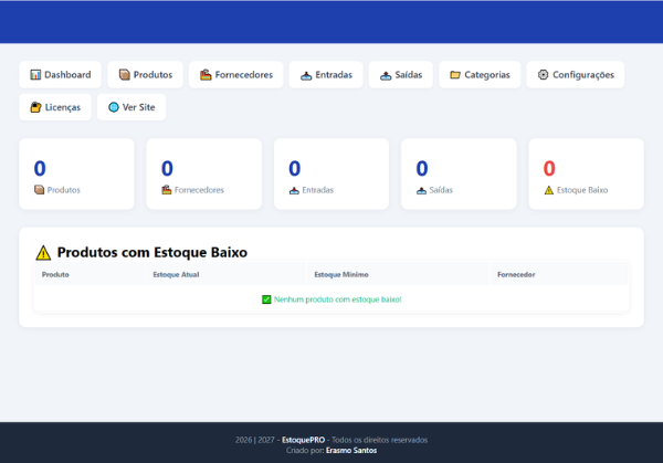 ESTOQUEPRO — CONTROLE SEU ESTOQUE DE FORMA PROFISSIONAL